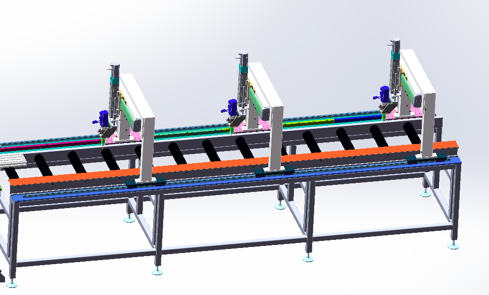 铝型材切断打孔线sw21可编辑